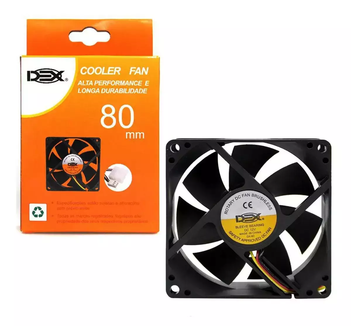 Cooler Fan para gabinete 8x8cm Preto Cod: 257